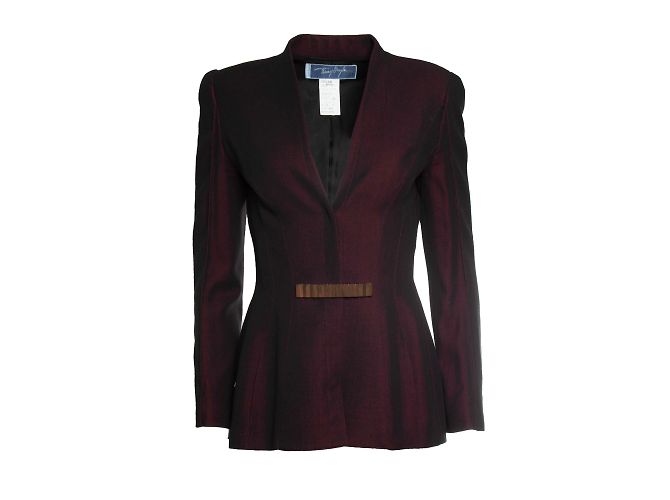 Thierry Mugler, Abito misto bordeaux Rosso - vista 3