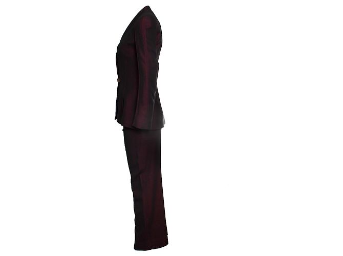 Thierry Mugler, Abito misto bordeaux Rosso - vista 5