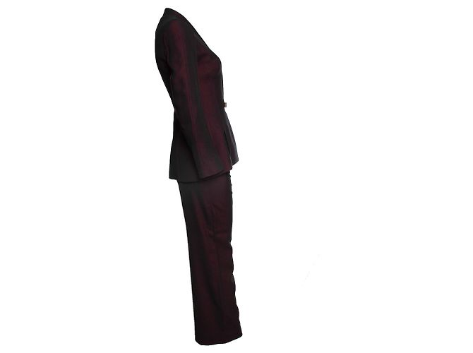 Thierry Mugler, Abito misto bordeaux Rosso - vista 6