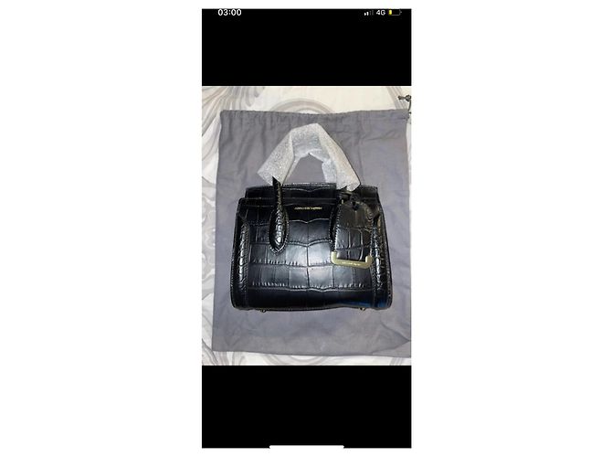 Borsa a mano Alexander McQueen Heroine 21 in pelle nera Nero - vista 2