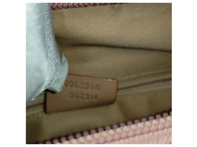 Borsa tote Gucci monogramma rosa in tela - vista 11