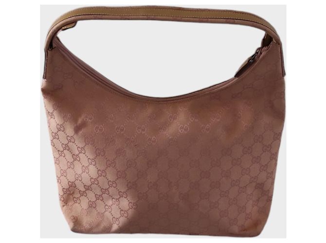 Borsa tote Gucci monogramma rosa in tela - vista 4