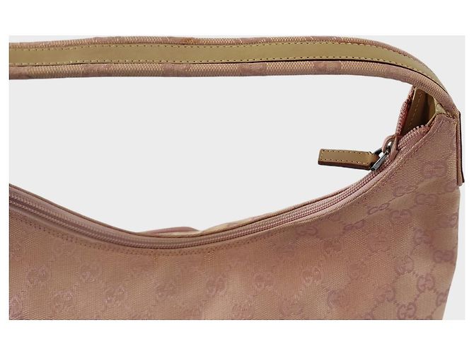 Borsa tote Gucci monogramma rosa in tela - vista 6
