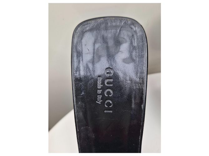 Mule Gucci in vernice nera Nero - vista 9