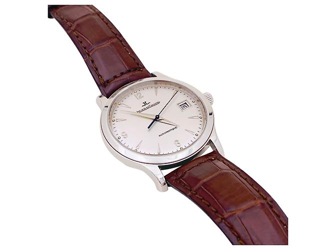 Montre Jaeger Lecoultre, "Master Control", acier, cuir. - vue 2