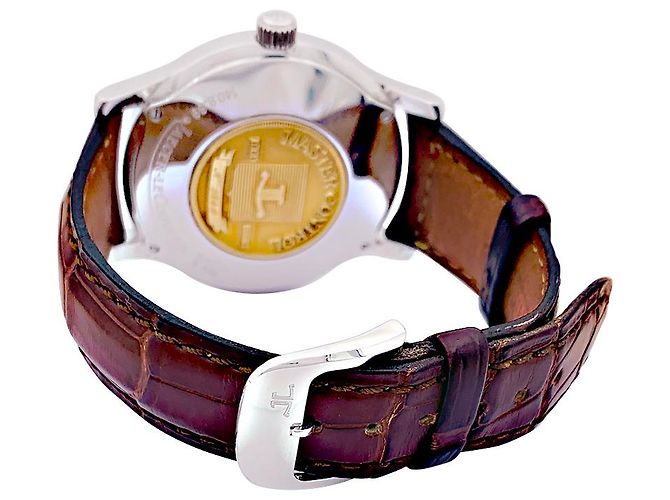 Montre Jaeger Lecoultre, "Master Control", acier, cuir. - vue 4