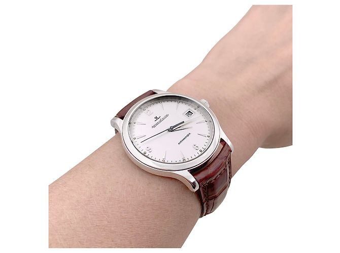 Montre Jaeger Lecoultre, "Master Control", acier, cuir. - vue 6