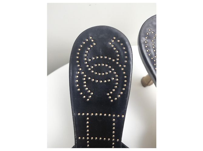 Mules Chanel in pelle nera 37 Nero - vista 10