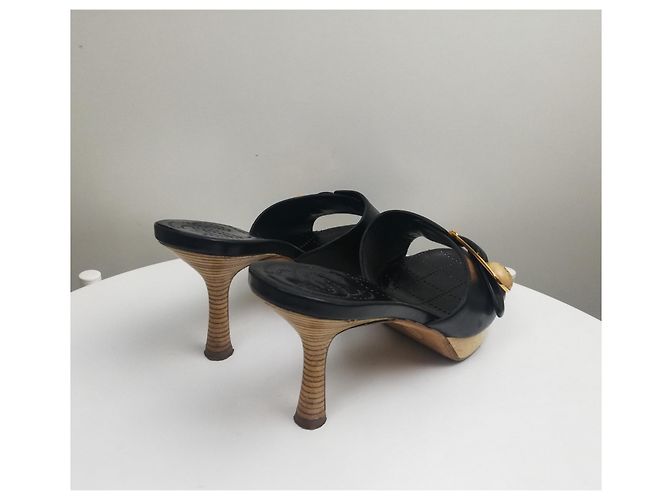 Mules Chanel in pelle nera 37 Nero - vista 5