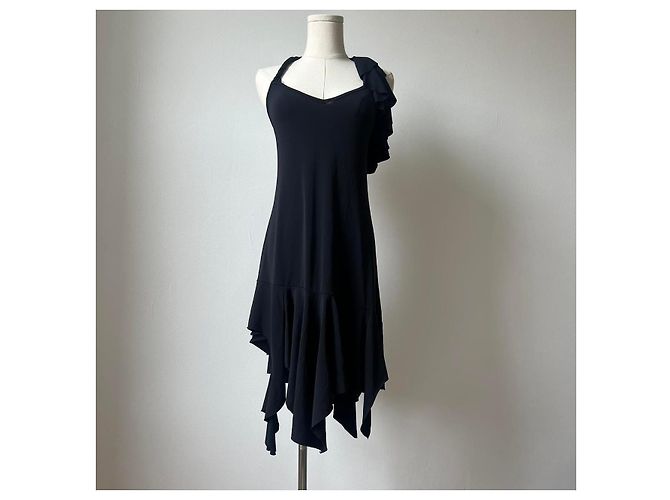 Vanessa Bruno Athe Italienisches asymmetrisches Vintage-Kleid - Ansicht 4