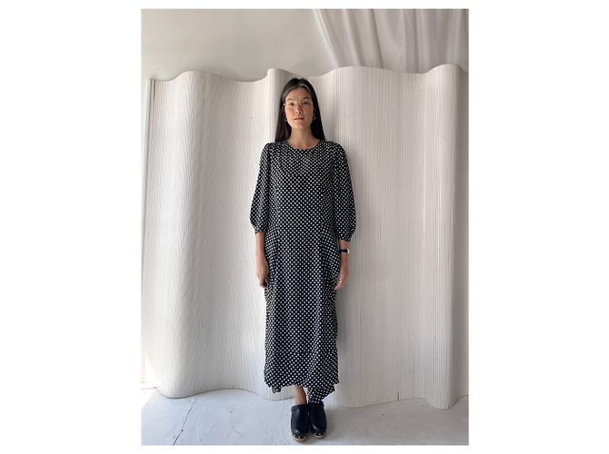 Comme Des Garcons vestido de seda Comme des Garçons Negro - vista 2