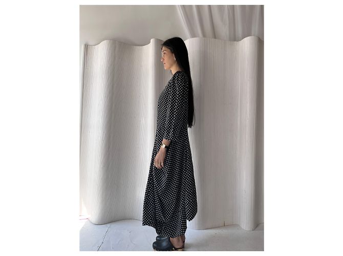 Comme Des Garcons vestido de seda Comme des Garçons Negro - vista 3