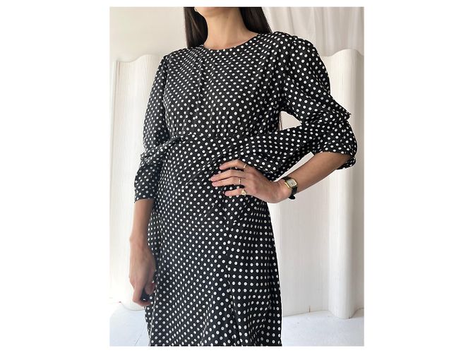 Comme Des Garcons vestido de seda Comme des Garçons Negro - vista 7