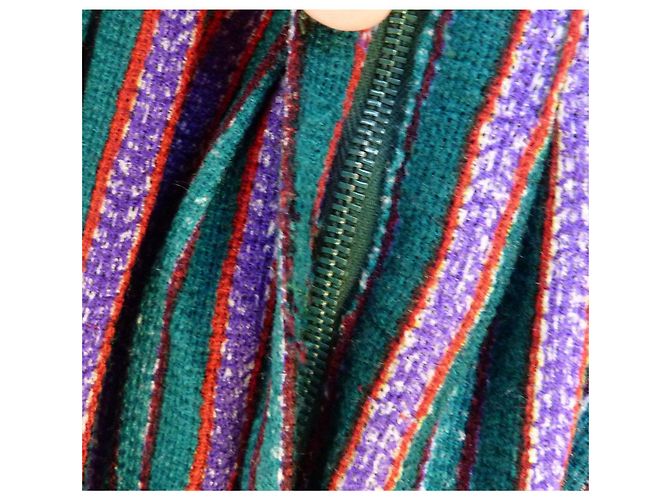 Falda larga de rayas de algodón Yves Saint Laurent Multicolor - vista 8