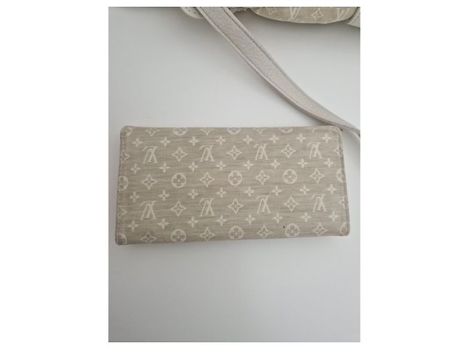 Borsa a tracolla Louis Vuitton Saumur Monogramma Crema Beige - vista 7