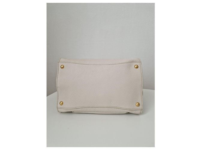 Borsa Prada in pelle color crema Crudo - vista 11
