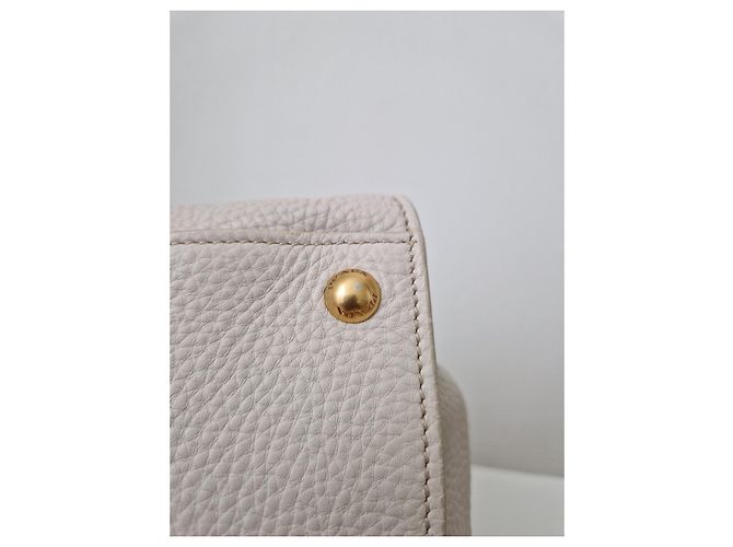Borsa Prada in pelle color crema Crudo - vista 12