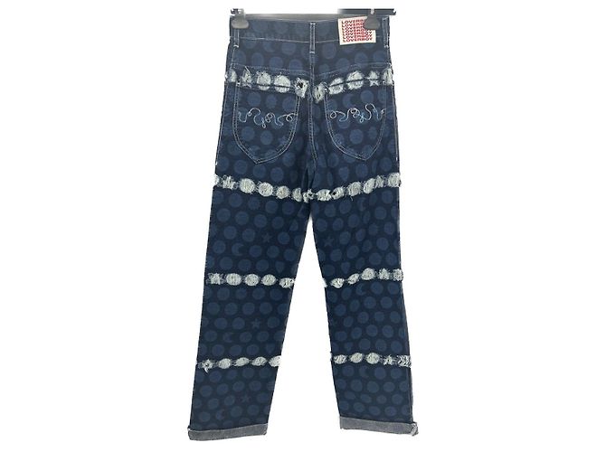 Autre Marque Pantalones Charles Jeffrey Loverboy T.International S Algodón Azul - vista 2
