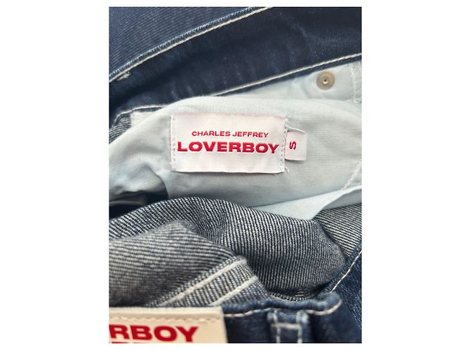 Autre Marque Pantalones Charles Jeffrey Loverboy T.International S Algodón Azul - vista 3