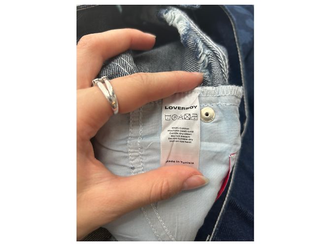 Autre Marque Pantalones Charles Jeffrey Loverboy T.International S Algodón Azul - vista 4