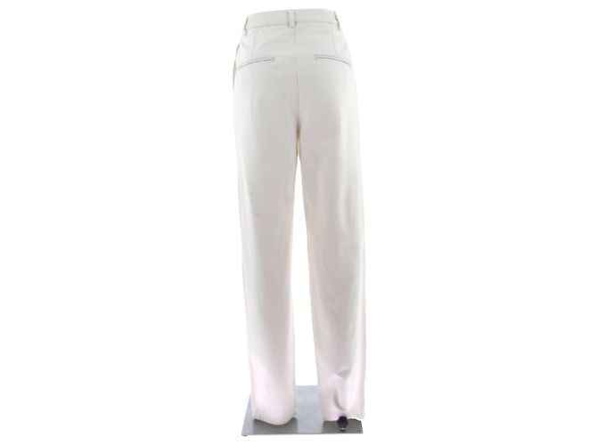 Jeans Chanel T.FR 36 Cotone Bianco - vista 2