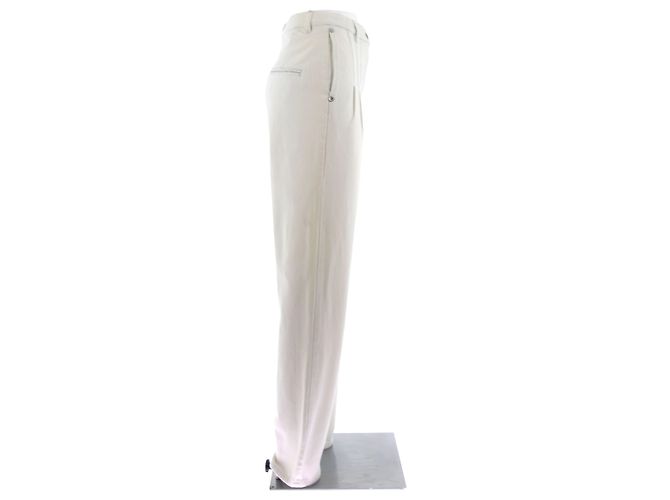 Jeans Chanel T.FR 36 Cotone Bianco - vista 3