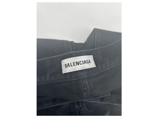 Jeans Balenciaga T.US 27 Algodón Negro - vista 3