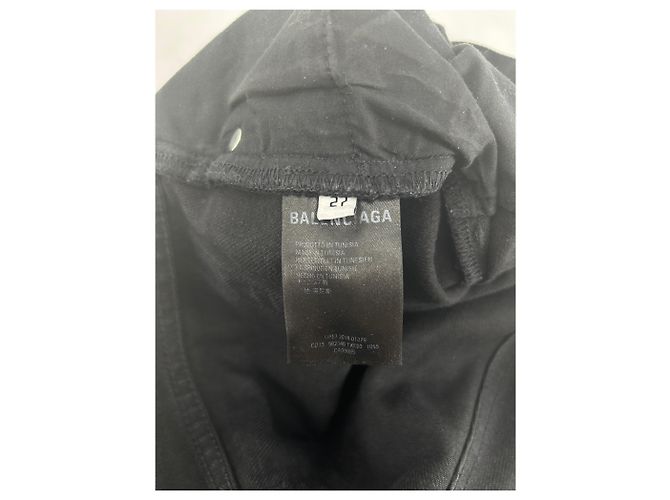Jeans Balenciaga T.US 27 Algodón Negro - vista 4