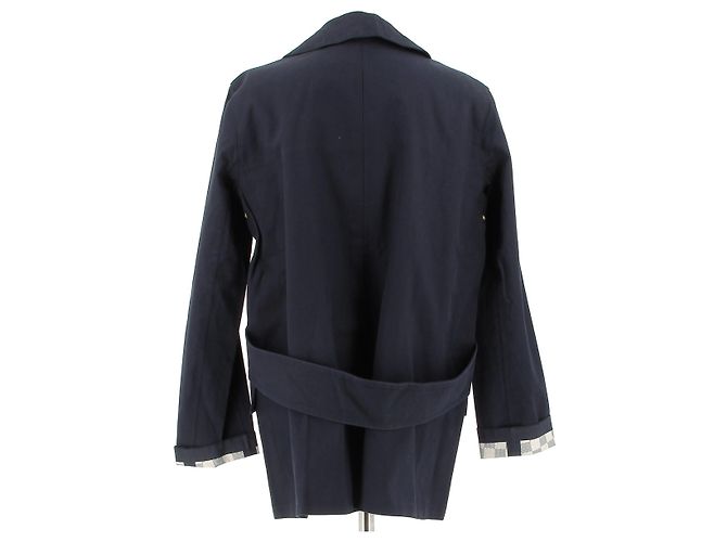 Abrigos Louis Vuitton T.FR 42 Algodón Azul - vista 2