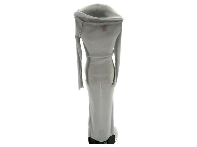 Autre Marque La Semaine vestidos T.FR 38 Poliéster Gris - vista 2