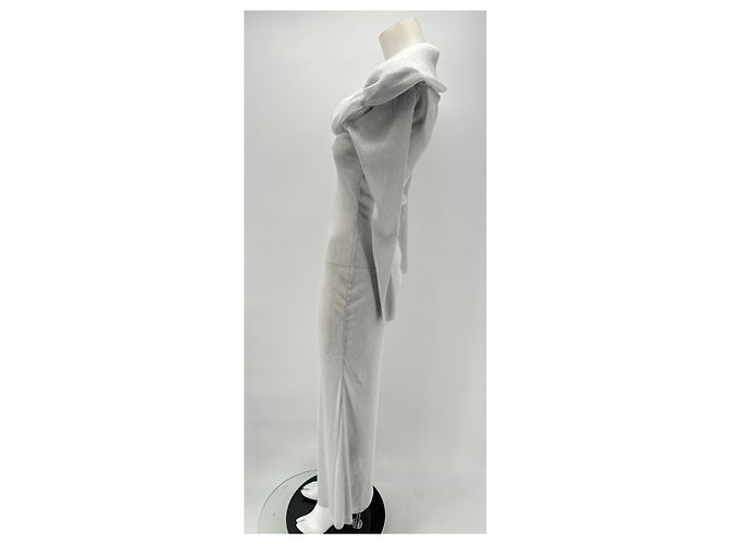 Autre Marque La Semaine vestidos T.FR 38 Poliéster Gris - vista 4