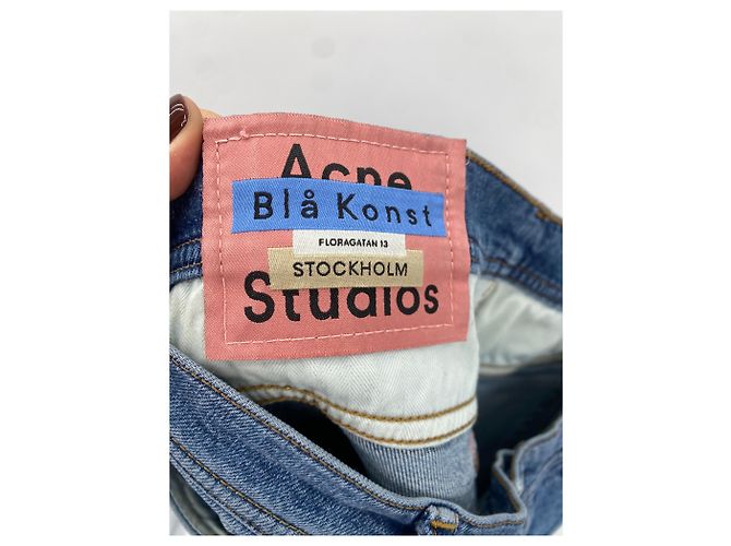 Jeans Acne Studios T.US 34 Cotone Blu - vista 3