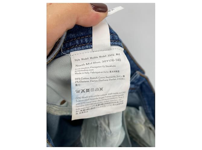 Jeans Acne Studios T.US 34 Cotone Blu - vista 4