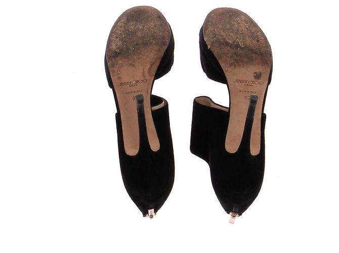 Tacchi Jimmy Choo T.EU 39 Camoscio Nero - vista 6