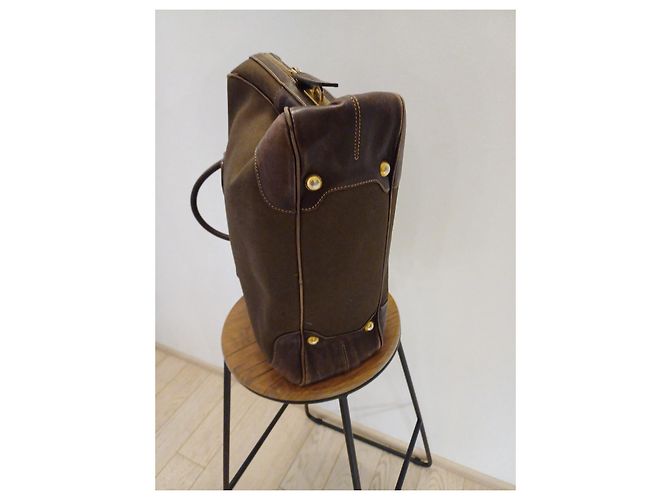 Borsa Prada Marrone Scuro in Tela - vista 2