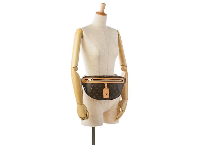 Bumbag Marsupio a vita alta con monogramma marrone Louis Vuitton - vista 12