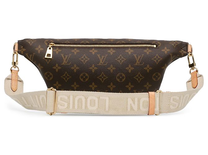 Bumbag Marsupio a vita alta con monogramma marrone Louis Vuitton - vista 3