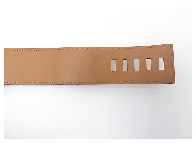 Hermès NOVA COLAR DE CÃO COM CINTO HERMES MEDOR75 CINTO DE COURO DE CROCODILO Vermelho - vista 7
