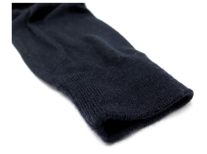 Hermès NEUER HERMES TWILLAINE-PULLOVER MIT TATERSALE-DRUCK 38 M IN KASCHMIR-SEIDEN-BOX Marineblau - Ansicht 9