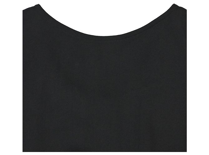 Vestido assimétrico Ann Demeulemeester em lã preta - vista 5