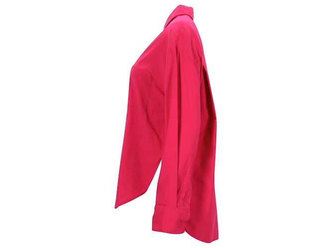 Camicia Reformation Will Button in cotone rosa - vista 2