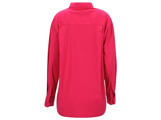 Camicia Reformation Will Button in cotone rosa - vista 3