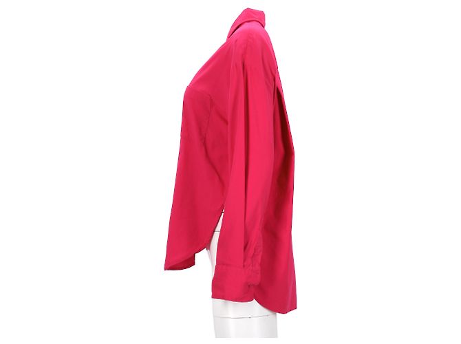 Camicia Reformation Will Button in cotone rosa - vista 5