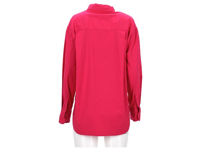 Camicia Reformation Will Button in cotone rosa - vista 6