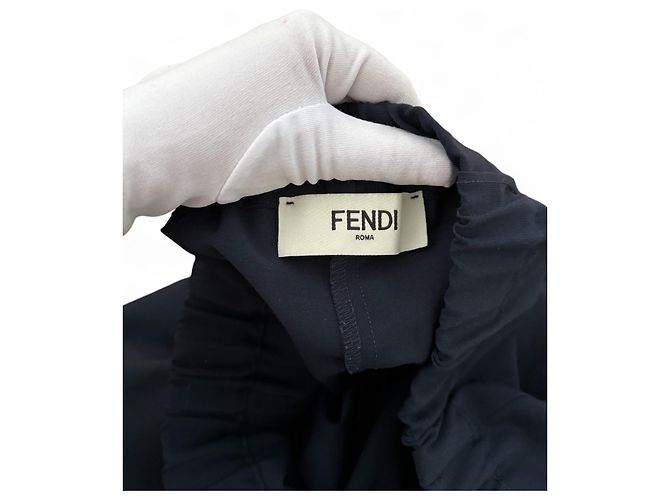 Fendi Hosenanzug aus Wolle in Navy Blau Marineblau - Ansicht 5