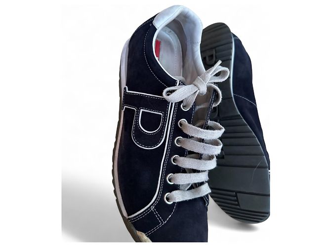 Sneakers Prada in pelle nere Nero - vista 2