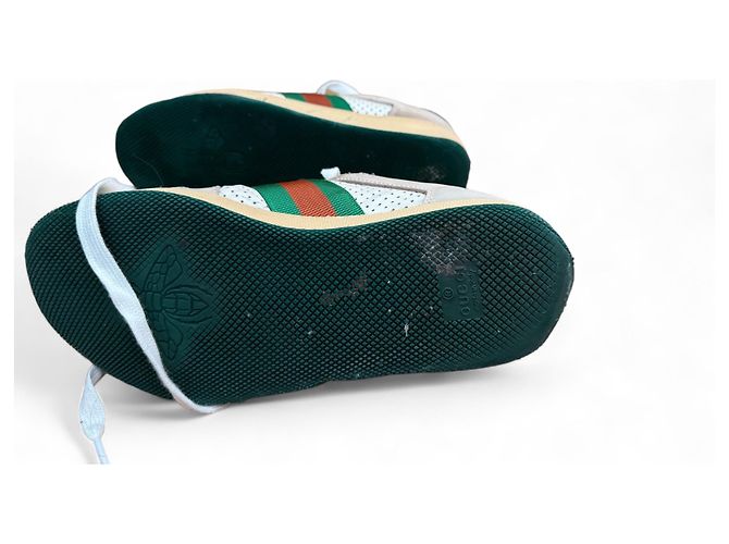Sneakers Gucci in pelle bianca Bianco - vista 2