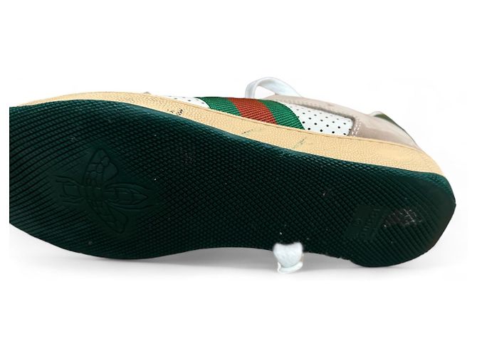 Sneakers Gucci in pelle bianca Bianco - vista 3