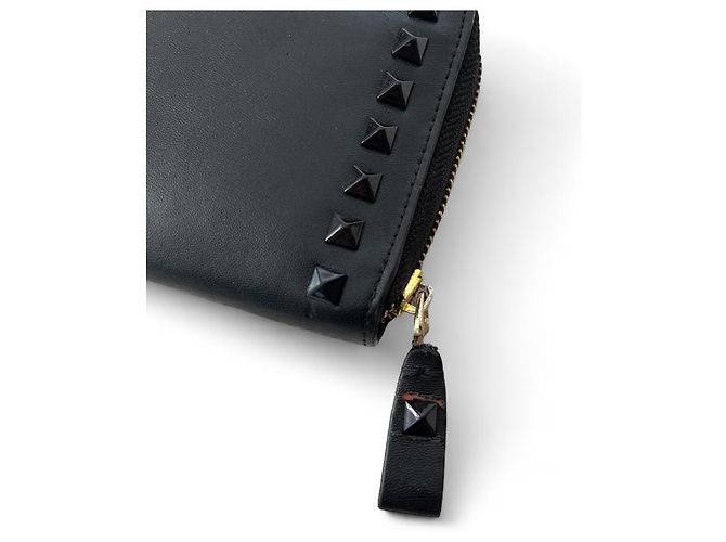 Cartera Rockstud Valentino Garavani de cuero negro - vista 2