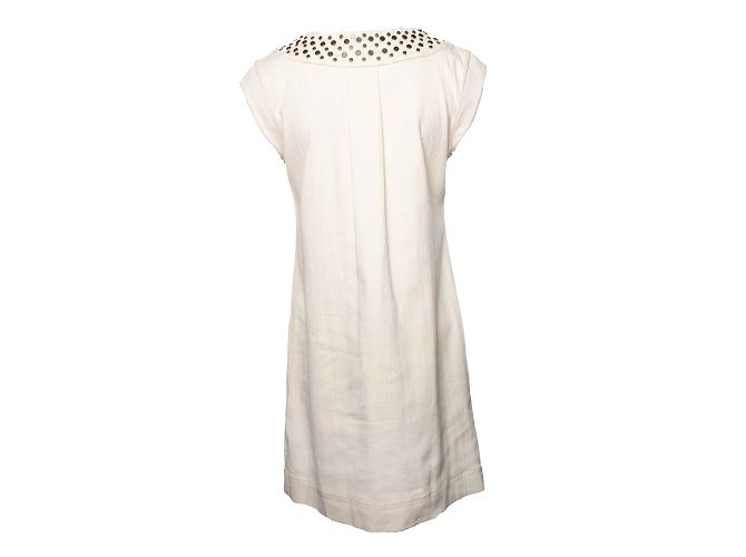 Autre Marque Diane von Furstenberg, Vestido beige sin mangas - vista 2